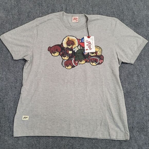 RTGB Ambitious Behavior T-Shirt Mens XXL Teddy Headz Heather‎ Gray Street Wear - Picture 1 of 9